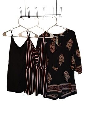 Romper Bundle Stripe Floral 3pc Lot